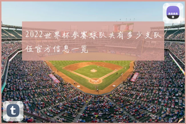 2022世界杯参赛球队共有多少支队伍官方信息一览