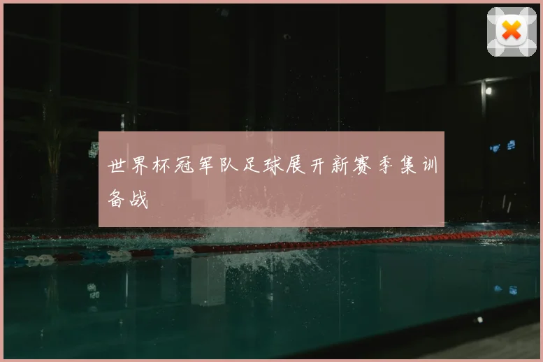 世界杯冠军队足球展开新赛季集训备战